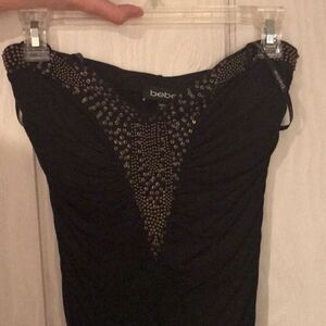 NWOT Ruched BeBe dress